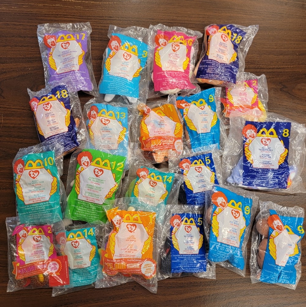 McDonalds Ty Beanie Babies 2000 Set of 20 New in Package, Not complete set